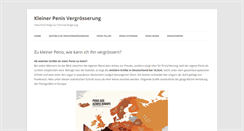 Desktop Screenshot of kleinerpenisvergroesserung.com
